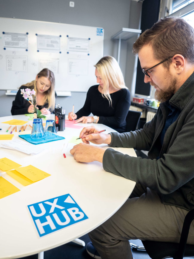 Workshopraum im UX Hub Beobachtung Usability Test Ideation mieten