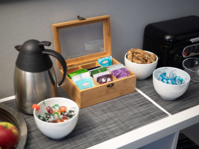 Workshopraum im UX Hub Beobachtung Usability Test Ideation Catering mieten